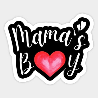 Toddler boy valentine - Mama's boy Sticker